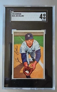 Bowman Joe Collins #181 1952 SGC 4 Nueva York Yankees - Imagen 1 de 2