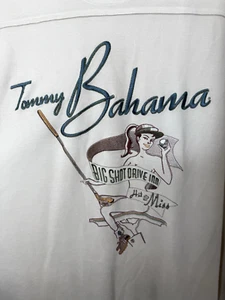 Polo Tommy Bahama uomo XXL ricamata Big Shot Drive Inn golf donna nuda - Foto 1 di 8