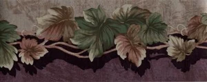 Albert Van Luit Leaves Wallpaper Border Designer Luxury Metallic Green 15'x6.75" - Picture 1 of 3