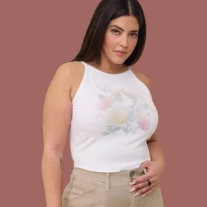 6X 30W Tórrido Blanco Floral Mariposa Costilla Diaria Diosa Cuello Recortar Tanque Tatuaje - Imagen 1 de 6