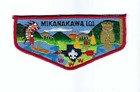 Pfadfinder OA Aufnäher Mikanakawa Lodge 101 S6e Klappe PB