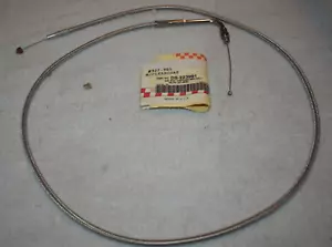 Barnett Pull Throttle Cable Stainless Braided w/clearcoat 90-95 FLT/FLT HARLEY - Picture 1 of 7