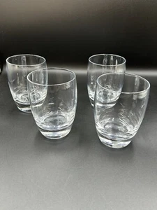 Luigi Bormioli Michelangelo Clear Whiskey Glasses Italy 9 Oz Signed 4 Piece - Picture 1 of 15