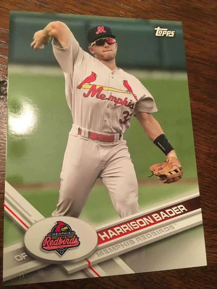 2017 Topps Pro Debut Jumbo 5x7 Harrison Bader Redbirds 163 #'d 02/49 - Image 1 of 1