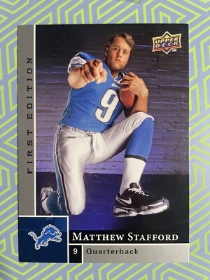 2009 Upper Deck First Edition #180 Matthew Stafford Silver SP Rookie RC Lions - Image 1 of 2