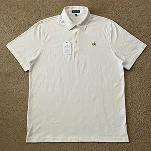 NWT Masters Collection Mens White Pima Cotton Polo Shirt Size XL - Picture 1 of 5