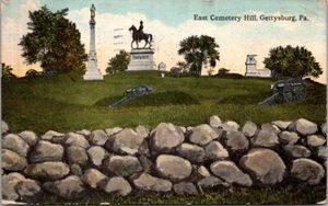 Gettysburg, Pennsylvania PA - Blick auf East Cemetery Hill - Vintage Postkarte 1918 - Bild 1 von 2