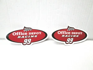 3" X 1-1/2" PR OFFICE DEPOT NASCAR #99 CARL EDWARDS RACING VINYL STICKER DECALS - Bild 1 von 3