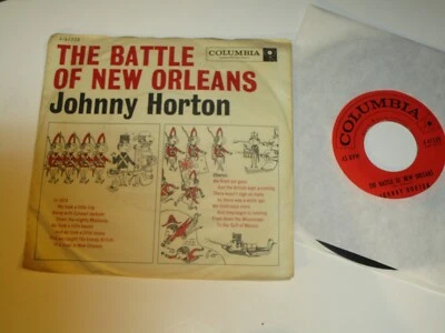 Johnny Horton 7" 45 record & Pic Sleeve The Battle Of New Orleans / love  p38 - Image 1 of 2