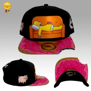 The Simpsons Snapback Colorful Baseball Cap Funny Homer Simpson Adjustable Hat - Picture 1 of 5