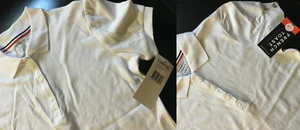 French toast girls' school uniform white polo shirts 2-pack Size L (10/12) New - Picture 1 of 9