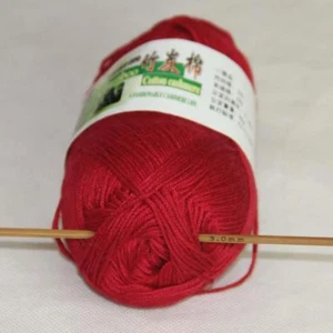 C Nuevo 1 bola X 50 g suave suave bambú algodón hilo de tejer hágalo usted mismo ropa de punto 29 - Imagen 1 de 3