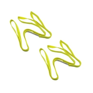 Confezione da 2 cinghie di sollevamento mobili rigging 1" x 9' imbracatura rete industriale 3100LIBBRE 5:1 - Foto 1 di 7