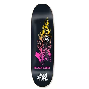 BLACK LABEL JASON ADAMS SUFFER EGG SHAPED SKATEBOARD DECK 9.0" - Picture 1 of 2