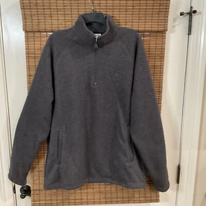 Disney Parks Quarter Zip Large Gray Authentic Mens Walt Disney World Logo  - Picture 1 of 8