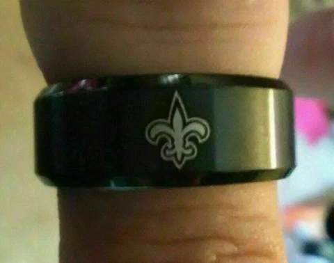 New Orleans Saints gold Titanium Ring sizes 6-13, style #4 Cover
