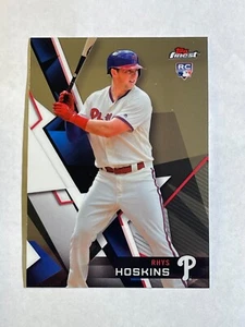 2018 Topps Finest - Rhys Hoskins #75 (RC) Rookie Card - Picture 1 of 2