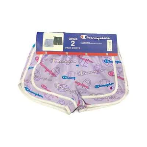 Champion Girls' 2 Pack Active Stretch Comfort Shorts - Picture 1 of 4