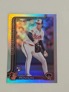 2025 Topps Series 1 Baseball #25 Cade Povich RC Rainbow Foil Baltimore Orioles - Picture 1 of 2