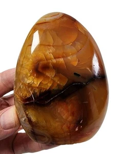 Carnelian Agate Polished Freestand Stone Madagascar 262.7 grams. - Picture 1 of 3
