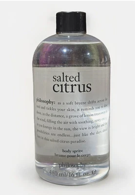 Philosophy Salted Citrus Body Spritz 16 oz sem pulverizador - Imagem 1 de 3