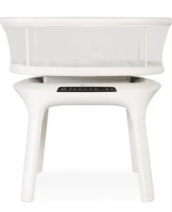 4moms Mamaroo Schlaf Stubenwagen beruhigt und beruhigt - weiß 2 Höhen *TOP ZUSTAND* - Bild 1 von 11