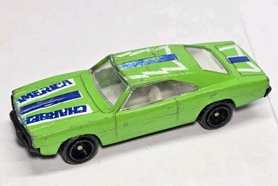 Diecast Dodge 69 Charger Hong Kong General Lee knock-off Green Vintage - Image 1 of 4