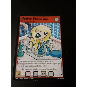 Muñeca Water Faerie 98/100 Neopets de madera embrujada común 2006 - Imagen 1 de 2