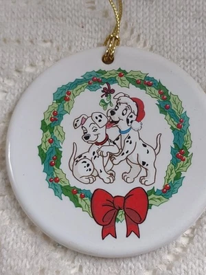 101 Dálmatas Grolier Coleccionables Disney “Es la Temporada” Ornamento Redondo X-Mas Foto 1 de 4