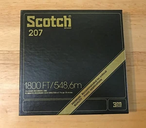 Scotch 207 PREMIUM QUALITY 7" REEL TAPE 1800' - Picture 1 of 4