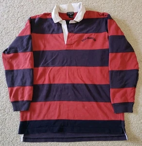 Vintage Polo Jeans Ralph Lauren Rugby Shirt gestreift L/S  - Bild 1 von 8