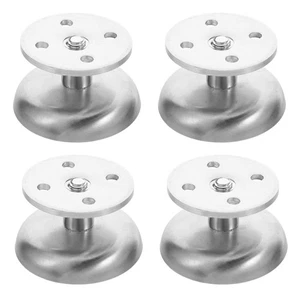 Juego de 4 patas de muebles de altura ajustable de acero inoxidable para gabinete sofá mesa pies - Imagen 1 de 16