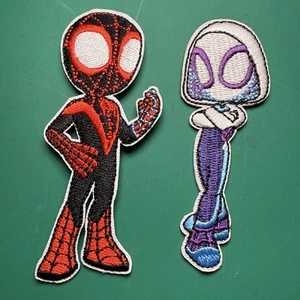 BOTH Ghost-Spider Gwen Stacy Spider-Woman Miles Morales Spiderman Iron On Patch - Picture 1 of 7