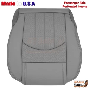 Fundas de asiento inferiores de cuero para pasajero Buick Enclave 2013-2017 titanio claro - Imagen 1 de 6