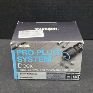Starborn Pro Plug System - Deck, Trex Enhance, "Coastal Bluff", 2-3/4" 100 Ln Ft - Imagen 1 de 4