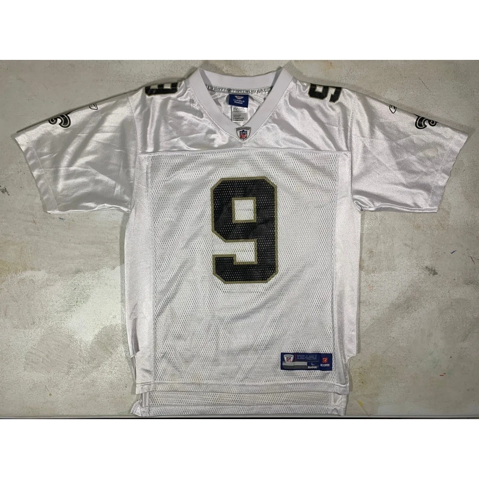 Kids Drew Brees New Orleans Saints Reebok NFL Football Jersey White Size L 14-16 - Image 1 of 4