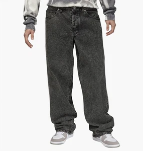 NIKE JORDAN DENIM PANTS SIZE 40 Loose Fit (HF9291 010) WASHED BLACK - Picture 1 of 5