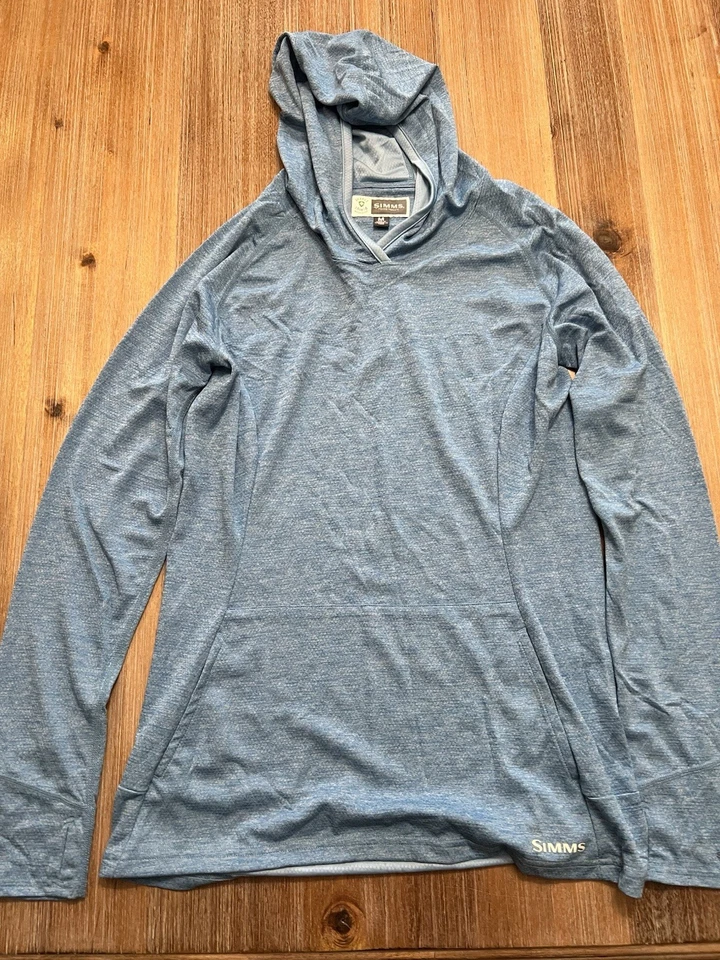 Simms Insect Shield Men's Size Medium Fishing Long Sleeve Pullover Shirt Hoodie - Image 1 of 4