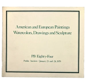 Sotheby Parke Bernet Auction Catalog PB Eighty-Four American & European Art 1979 - Picture 1 of 10