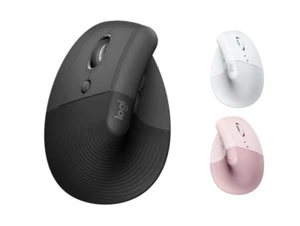 Logitech Lift Right/Left Vertikale Ergonomisch Maus Wireless Schwarz Rosa Weiß - Bild 1 von 11