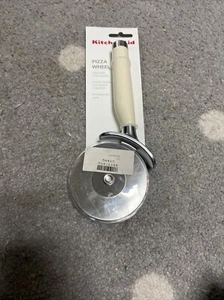 KitchenAid Stainless Steel Pizza Slicer Almond Cream - Picture 1 of 2
