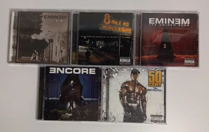 Eminem CD's: Marshall Mathers-8 Mile-Eminem Show-Encore + 50 Cent - Massacre - Picture 1 of 5