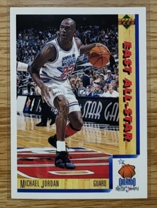CARTE EUROPÉENNE MICHAEL JORDAN 91 92 UPPER DECK EAST ALL-STAR WEEKEND #4 - Photo 1 sur 1