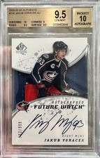 2008-09 SP Authentic Jakub Voracek Future Watch Rookie Auto /999 BGS 9.5 CBJ