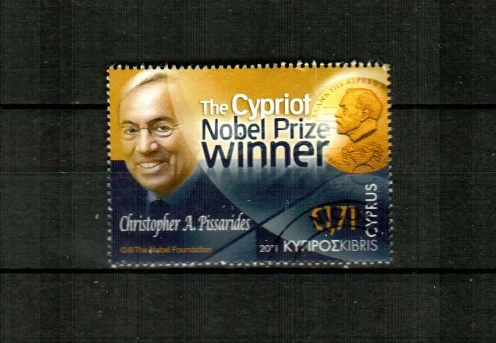 CYPRUS Scott's 1154 (1v) Christopher Pissarides F/VF usado (2011)  Foto 1 de 1