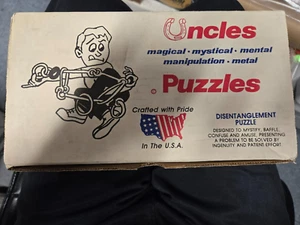 Uncles Metal Manipulation Ladder Puzzle Magical Mystical Mental Large VTG USA - Picture 1 of 4