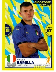 CALCIATORI UNICI FIGURINA N. 65 NICOLO' BARELLA (ITALY) PANINI 2021 ROOKIE - Picture 1 of 2