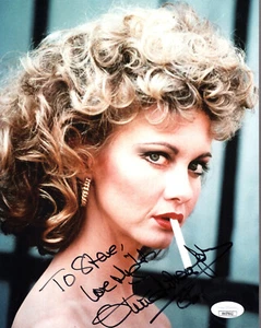 OLIVIA NEWTON JOHN HAND SIGNED 8x10 PHOTO SANDY FROM GREASE TO STEVE JSA - Picture 1 of 1