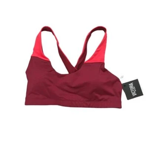 Reggiseno donna Victoria Sport Activewear marrone scollo a scoop incrociato sportivo - Foto 1 di 5