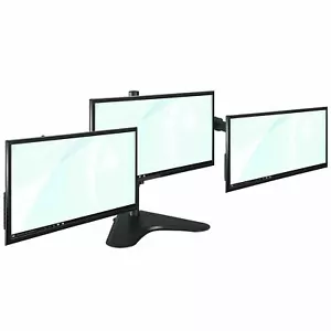 Triple Monitor Mount Computer 3 Screen Stand 13-27" Display TV - Picture 1 of 6